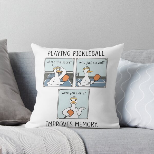 Item preview, Funny Pickleball Duck Improves Memory Comic Strip Design designed and sold by HamadaArtivio1.