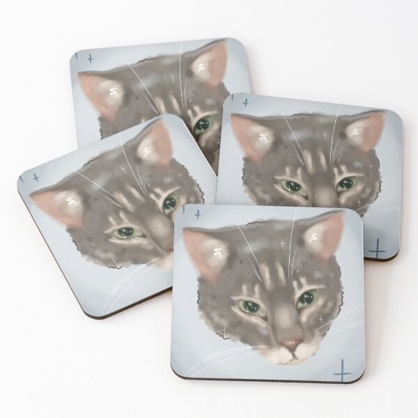 Item preview, Auggie the gray tabby designed and sold by spideyt1ngle.