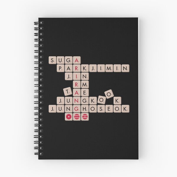 Item preview, BTS members names scrabble letters | arirang edition | bts army and bts red and black designed and sold by moteesshop.