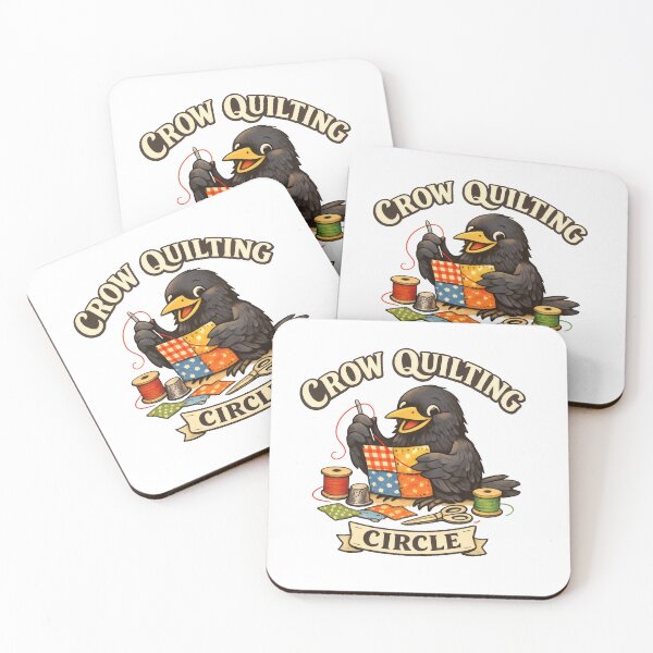 Item preview, Crow Quilting Circle Whimsical Studio Mascot designed and sold by TheRealTaria.