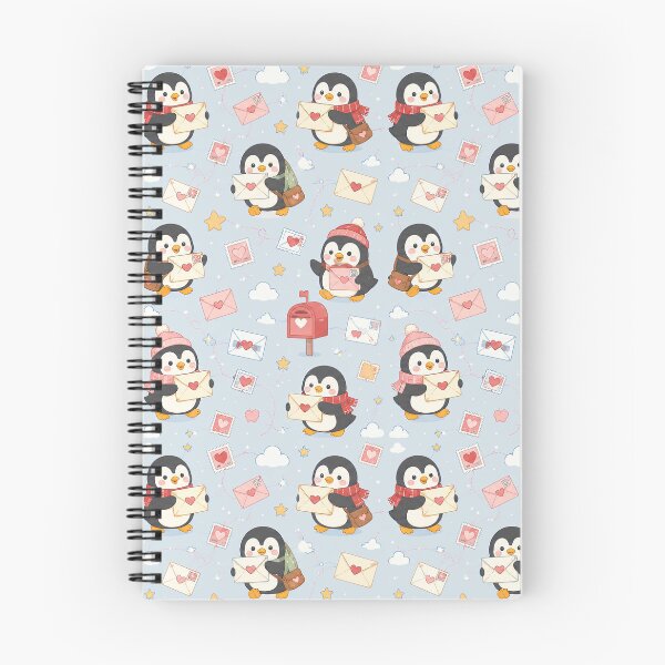 Item preview, Penguin Love Mail Pattern designed and sold by Soft Berry Studio.