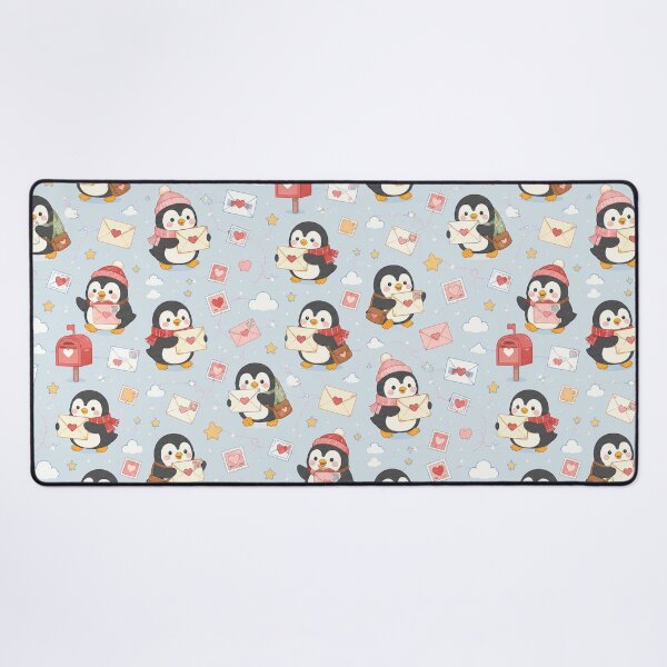 Item preview, Penguin Love Mail Pattern designed and sold by Soft Berry Studio.