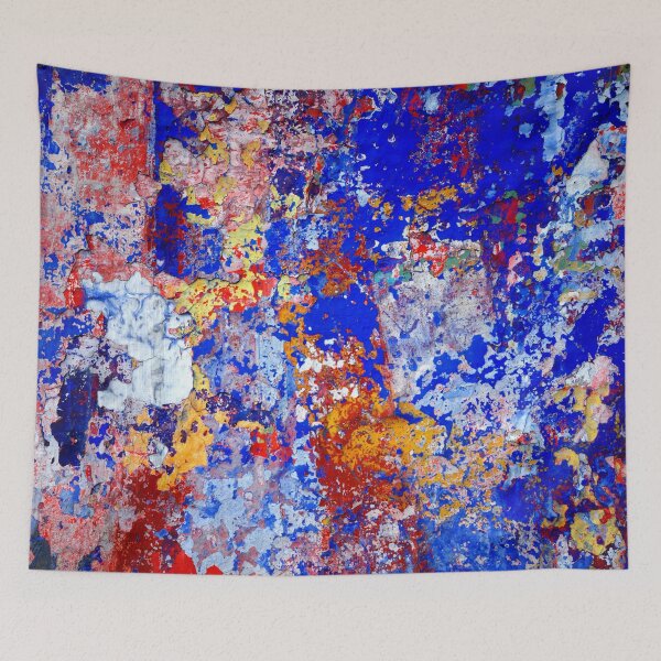 Item preview, Cobalt Fragments – Abstract Textured Painting designed and sold by BuckaBaby.