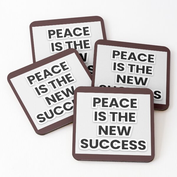 Item preview, "Peace Is The New Success -Mindset Quote Sticker"  designed and sold by ArtBloomDK.