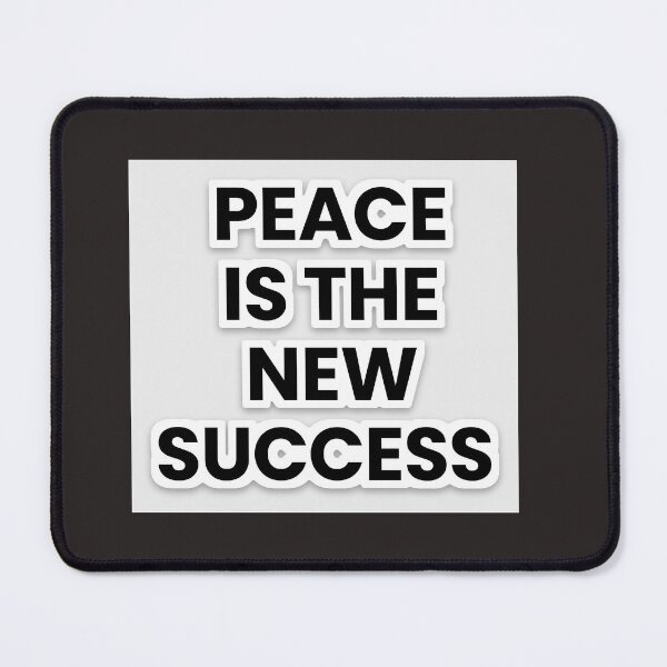 Item preview, "Peace Is The New Success -Mindset Quote Sticker" designed and sold by ArtBloomDK.