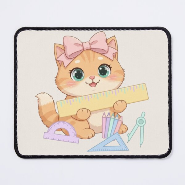 Item preview, Cute Ginger Cat School Supplies designed and sold by Moody Vibes Studio.