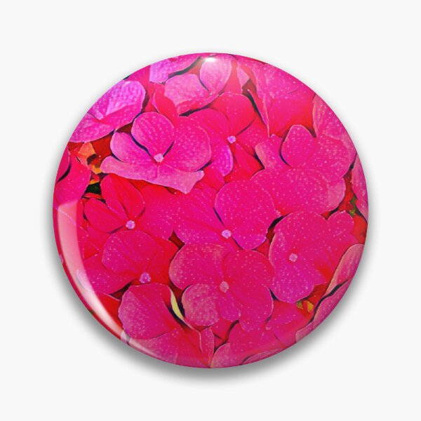 Item preview, Moody Electric Pink Hydrangea Flower Painting Impressionist Art designed and sold by BalkanBloom.