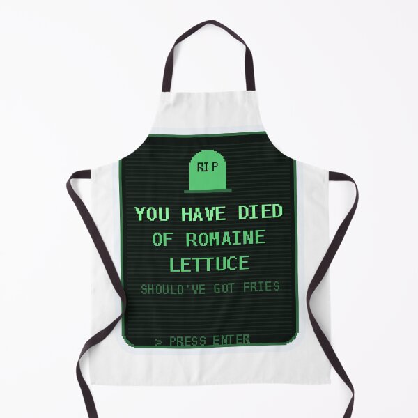 Item preview, You Have Died of Romaine Lettuce — Funny Retro Game Death Screen Sticker designed and sold by One More Run.