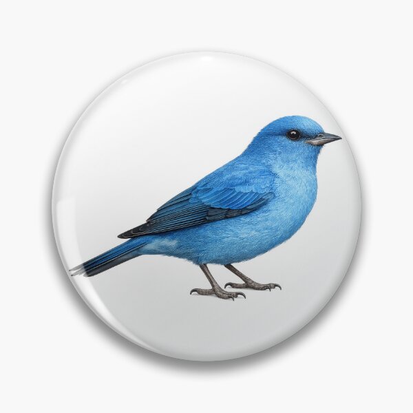 Item preview, Blue Songbird Illustration | Vibrant Blue Bird Art | Realistic Wildlife Bird Drawing | Colorful Avian Nature Artwork | Exotic Blue Bird Design designed and sold by holistech.