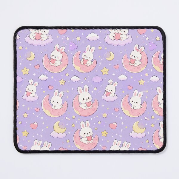Item preview, Bunny Heart Moon Pattern designed and sold by Soft Berry Studio.
