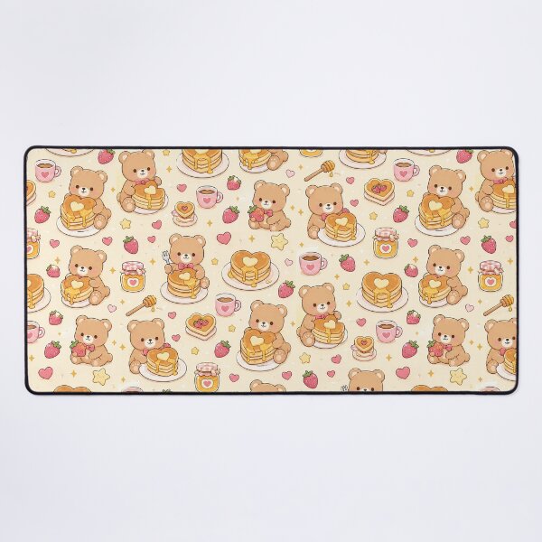 Item preview, Teddy Bear Heart Pancake Pattern designed and sold by Soft Berry Studio.