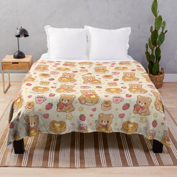 Item preview, Teddy Bear Heart Pancake Pattern designed and sold by Soft Berry Studio.