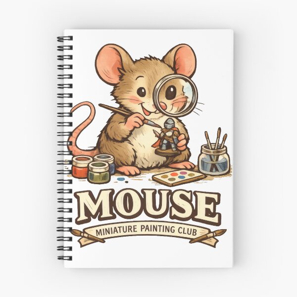 Item preview, Mouse Miniature Painting Whimsical Studio Mascot designed and sold by TheRealTaria.