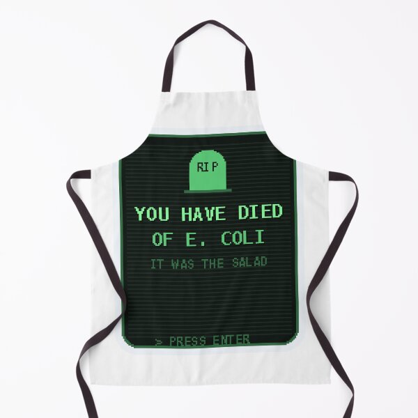 Item preview, You Have Died of E. Coli — Funny Retro Game Death Screen Sticker designed and sold by One More Run.