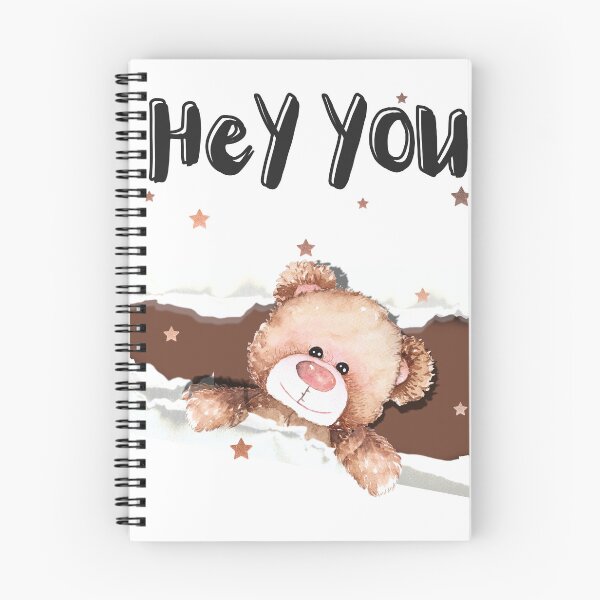 Item preview, Hey You Teddy Bear | Cute Peek-A-Boo Bear designed and sold by bloombyomnia.