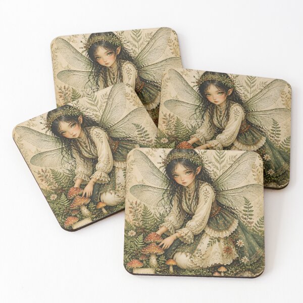 Item preview, Earth Elemental Nymph Fairy | Botanical Goblincore Aesthetic designed and sold by FaeCoreStudio.