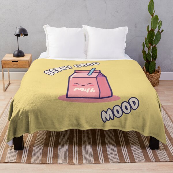 Item preview, Berry Good Mood Cute Strawberry Milk Happy Kawaii Design designed and sold by The Fine Print by BassAddict.