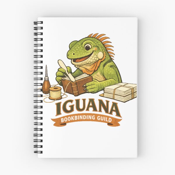 Item preview, Iguana Bookbinding Guild Whimsical Studio Mascot designed and sold by TheRealTaria.