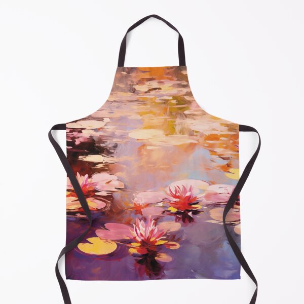 Item preview, Impressionist Water Lilies on a Pond in Summer designed and sold by AniDragonfly.