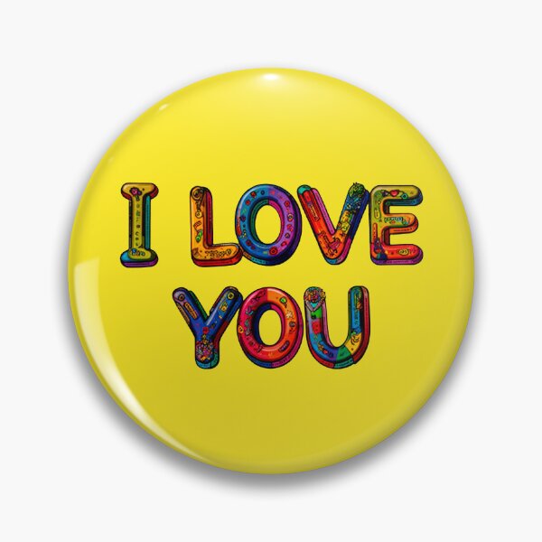 Item preview, I Love You - Colorful Psychedelic Bubble Letter Art designed and sold by Outlet Raloel.