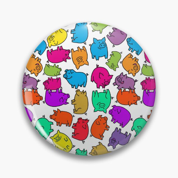 Item preview, Pigs in muti colour designed and sold by TerenceLacey.