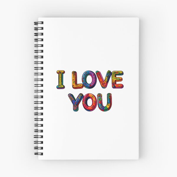 Item preview, I Love You - Colorful Psychedelic Bubble Letter Art designed and sold by Outlet Raloel.