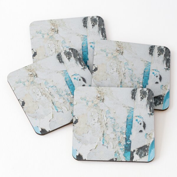 Item preview, Torn Turquoise – Abstract Peeling Texture Print designed and sold by BuckaBaby.