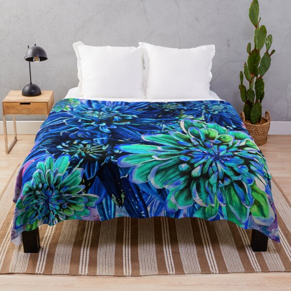 Item preview, Blue Chrysanthemums Background 2 designed and sold by nastiaart.