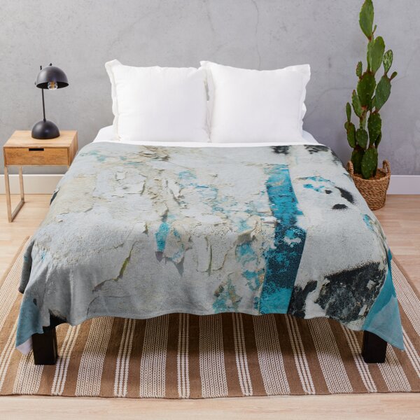 Item preview, Torn Turquoise – Abstract Peeling Texture Print designed and sold by BuckaBaby.