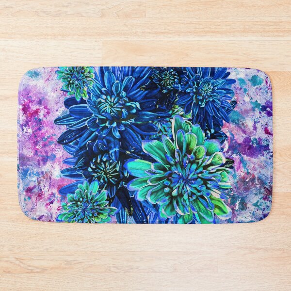 Item preview, Blue Chrysanthemums Background 2 designed and sold by nastiaart.