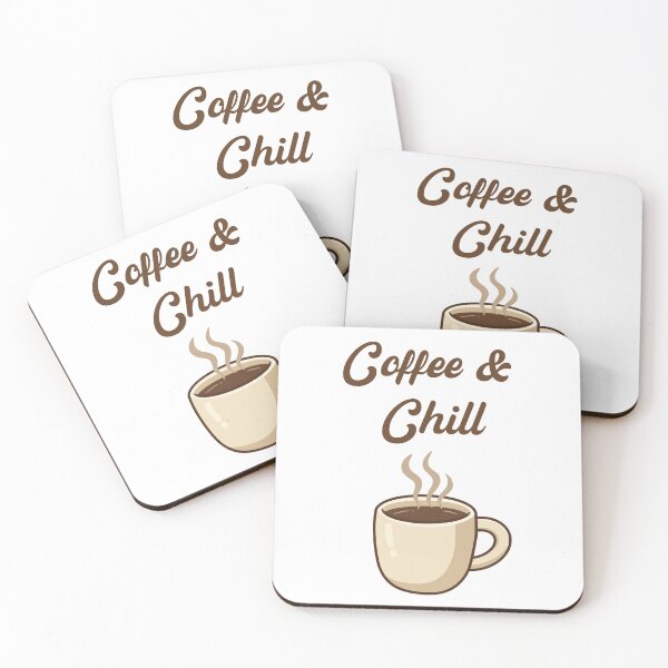 Item preview, Coffee & Chill | Cozy Coffee Lover Retro Typography | Cute Coffee Mug Illustration designed and sold by MikkamioDesign.
