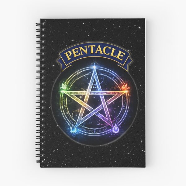 Item preview, Celestial Rainbow Pentacle – Mystical Cosmic Symbol of Balance designed and sold by MysticOzzy.