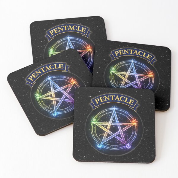 Item preview, Celestial Rainbow Pentacle – Mystical Cosmic Symbol of Balance designed and sold by MysticOzzy.
