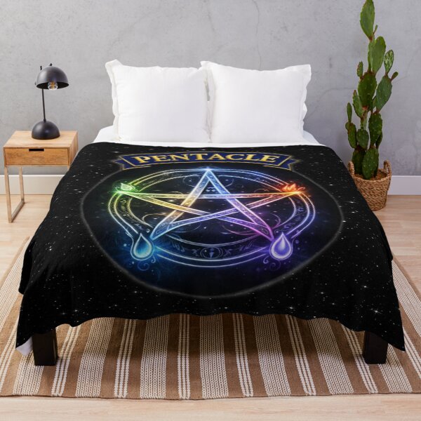 Item preview, Celestial Rainbow Pentacle – Mystical Cosmic Symbol of Balance designed and sold by MysticOzzy.