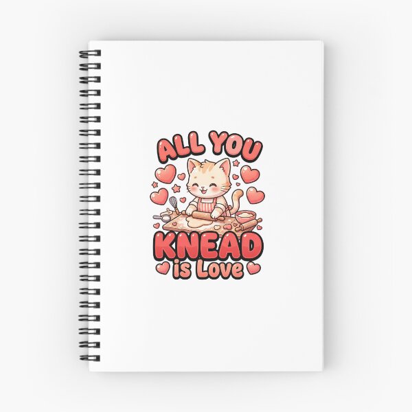 Item preview, funny cat Valentine   all you knead is love baking humor designed and sold by ArtDesignTp.