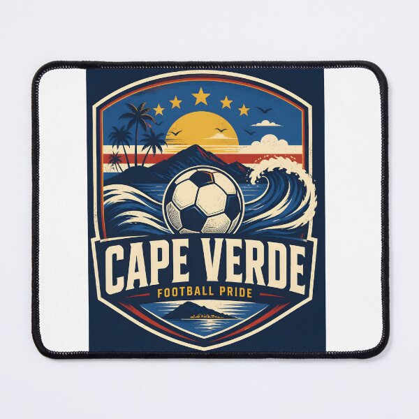 Item preview, Cape Verde Footbal Pride Vintage Soccer Island Design designed and sold by WonderMugStudio.