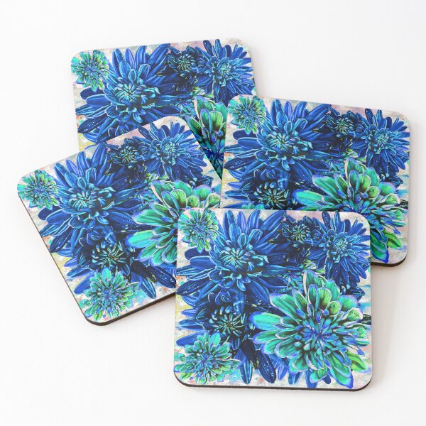 Item preview, Blue Chrysanthemums Background 3 designed and sold by nastiaart.