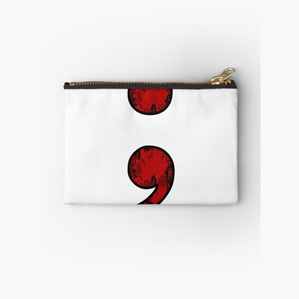 Item preview, Red Semicolon Symbol Mental Health Awareness Design designed and sold by UNIX-G.