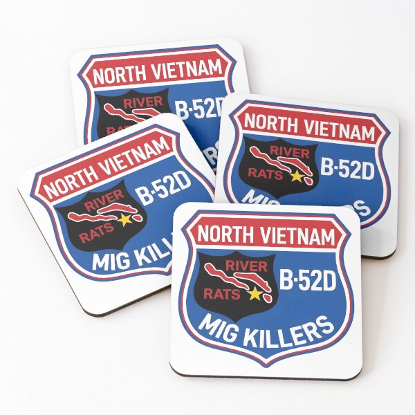 Item preview, North Vietnam River Rats B-52D MiG Killers Emblem designed and sold by CharlieDesings.
