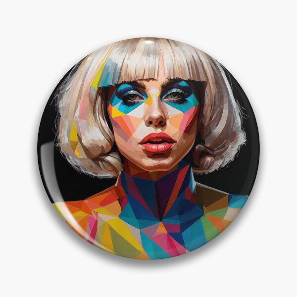 Item preview, Lady Gaga - Geometric Pop Art Colorful Portrait designed and sold by DGMaxShop.