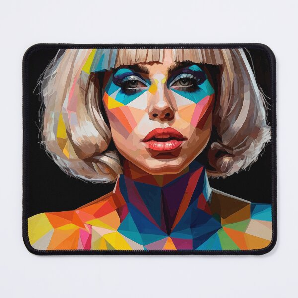 Item preview, Lady Gaga - Geometric Pop Art Colorful Portrait designed and sold by DGMaxShop.