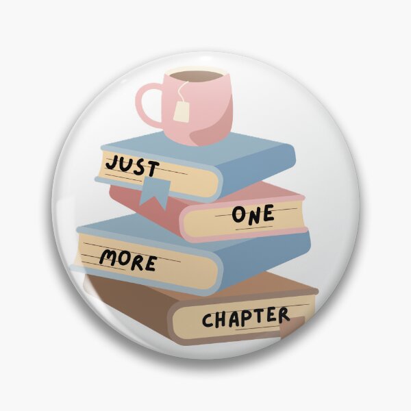 Item preview, JUST ONE MORE CHAPTER WITH STACK OF BOOKS AND COFFEE ON TOPART FOR BOOK LOVERS. designed and sold by ZANU creativity.