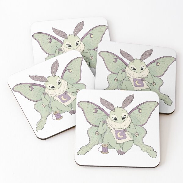 Item preview, Luna Moth Moon Patch Sewing designed and sold by GoverArt.