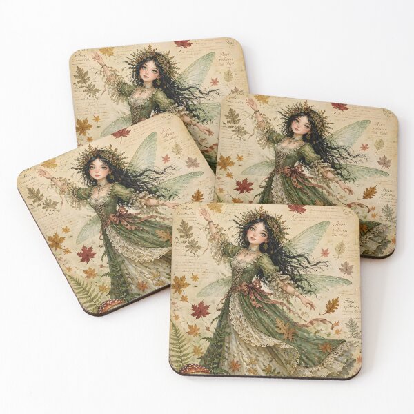 Item preview, Autumn Woods Dancer Fairy | Fall Cottagecore Aesthetic designed and sold by FaeCoreStudio.