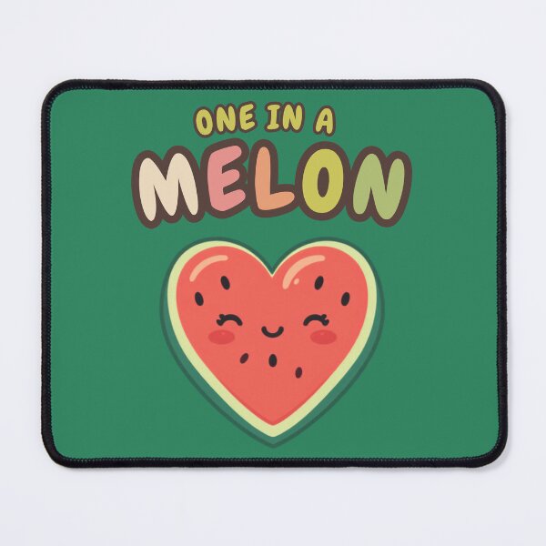 Item preview, One In A Melon Cute Watermelon Heart Romantic Saying designed and sold by The Fine Print by BassAddict.