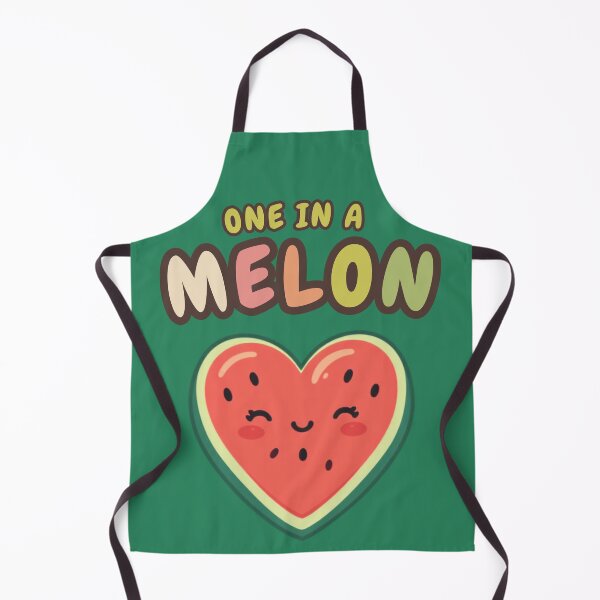 Item preview, One In A Melon Cute Watermelon Heart Romantic Saying designed and sold by The Fine Print by BassAddict.