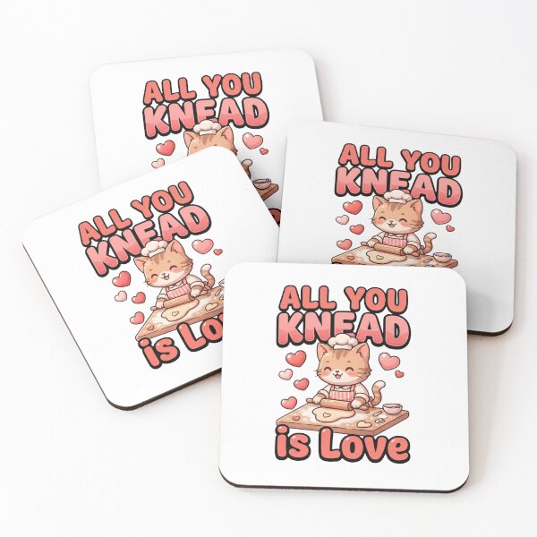 Item preview, Funny Valentine Cat all you knead is love cat biscuits designed and sold by ArtDesignTp.