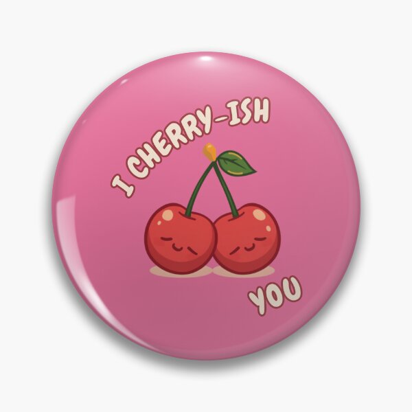 Item preview, I Cherry-Ish You Cute Cherry Couple Romantic Kawaii Art designed and sold by The Fine Print by BassAddict.