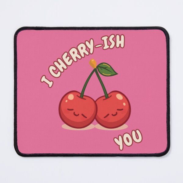 Item preview, I Cherry-Ish You Cute Cherry Couple Romantic Kawaii Art designed and sold by The Fine Print by BassAddict.