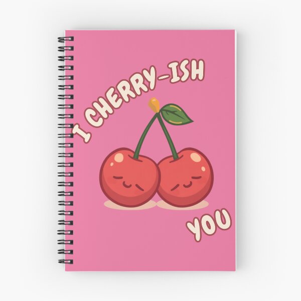 Item preview, I Cherry-Ish You Cute Cherry Couple Romantic Kawaii Art designed and sold by The Fine Print by BassAddict.